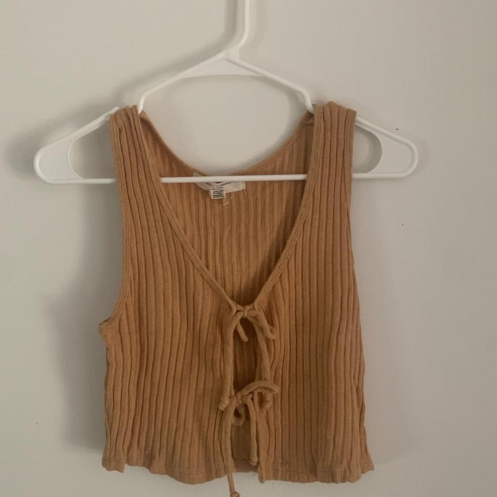 Urban Outfitters Orange Tie Crop Top
